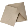 Kort och kuvert kraftpapper, fluting grey