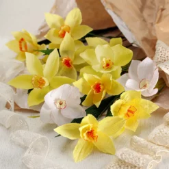 Kräppapper, canary yellow