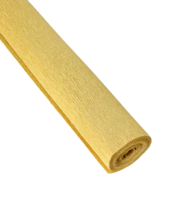 Kräppapper, mustard