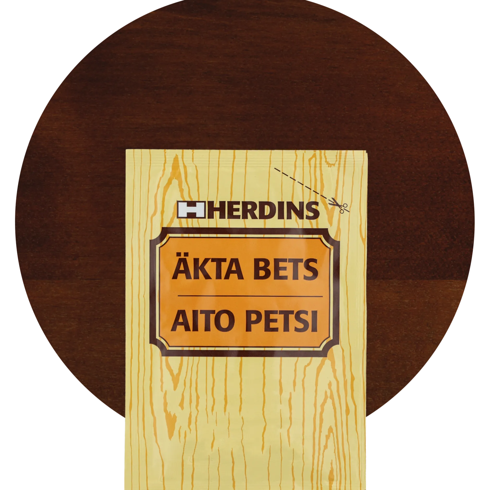 Äkta bets, kastanjebrun