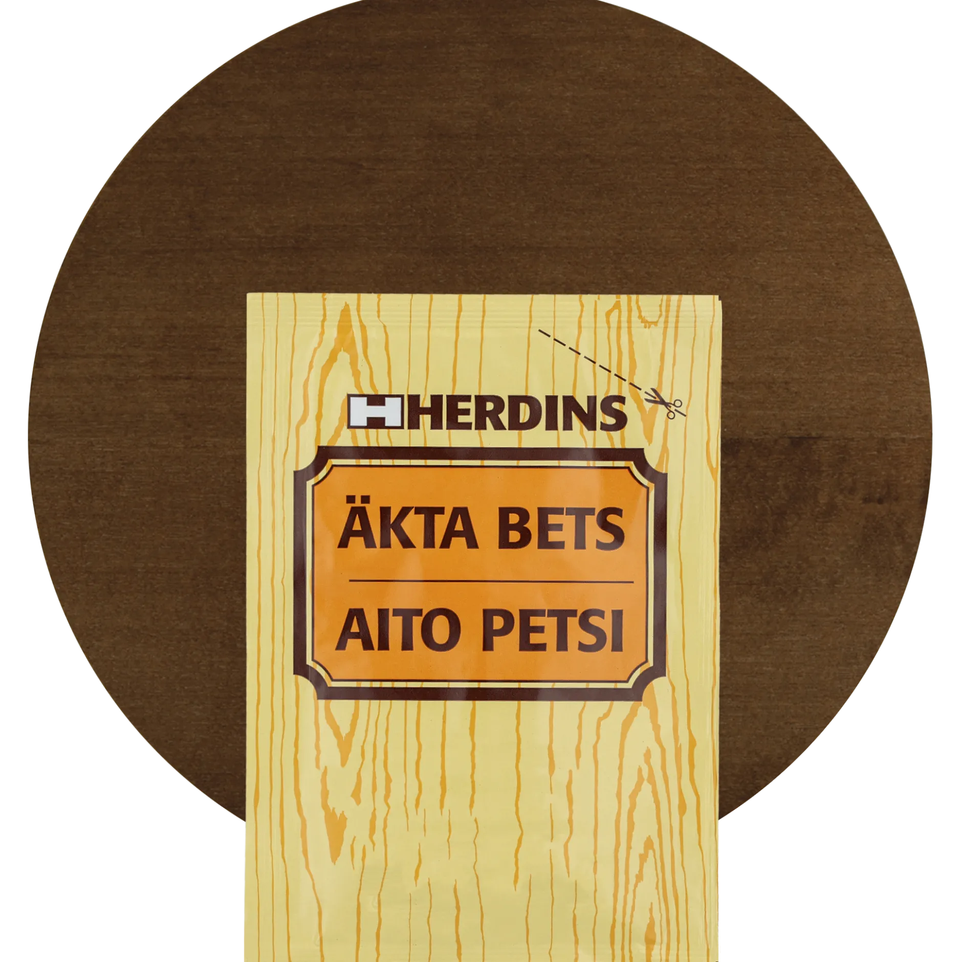 Äkta bets, mörk valnöt
