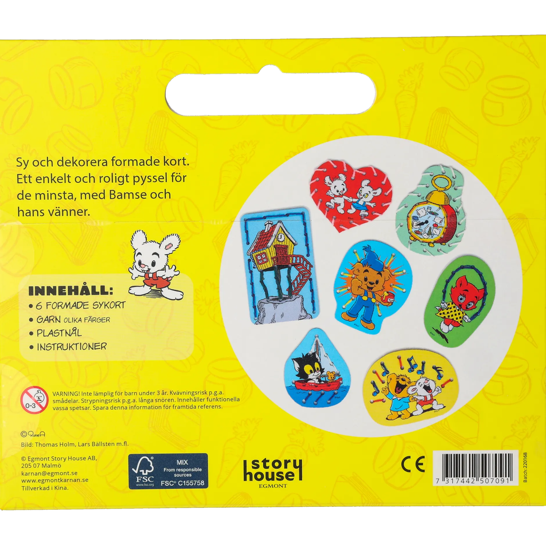 Kul att skapa Bamse sykort