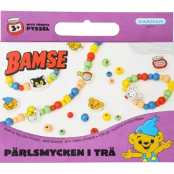 Kul att skapa Bamse Träpärlor