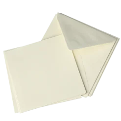 Kvadrat kort o kuvert 5-p, creme