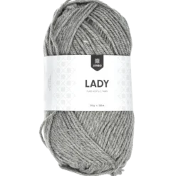 Lady acrylgarn, grå