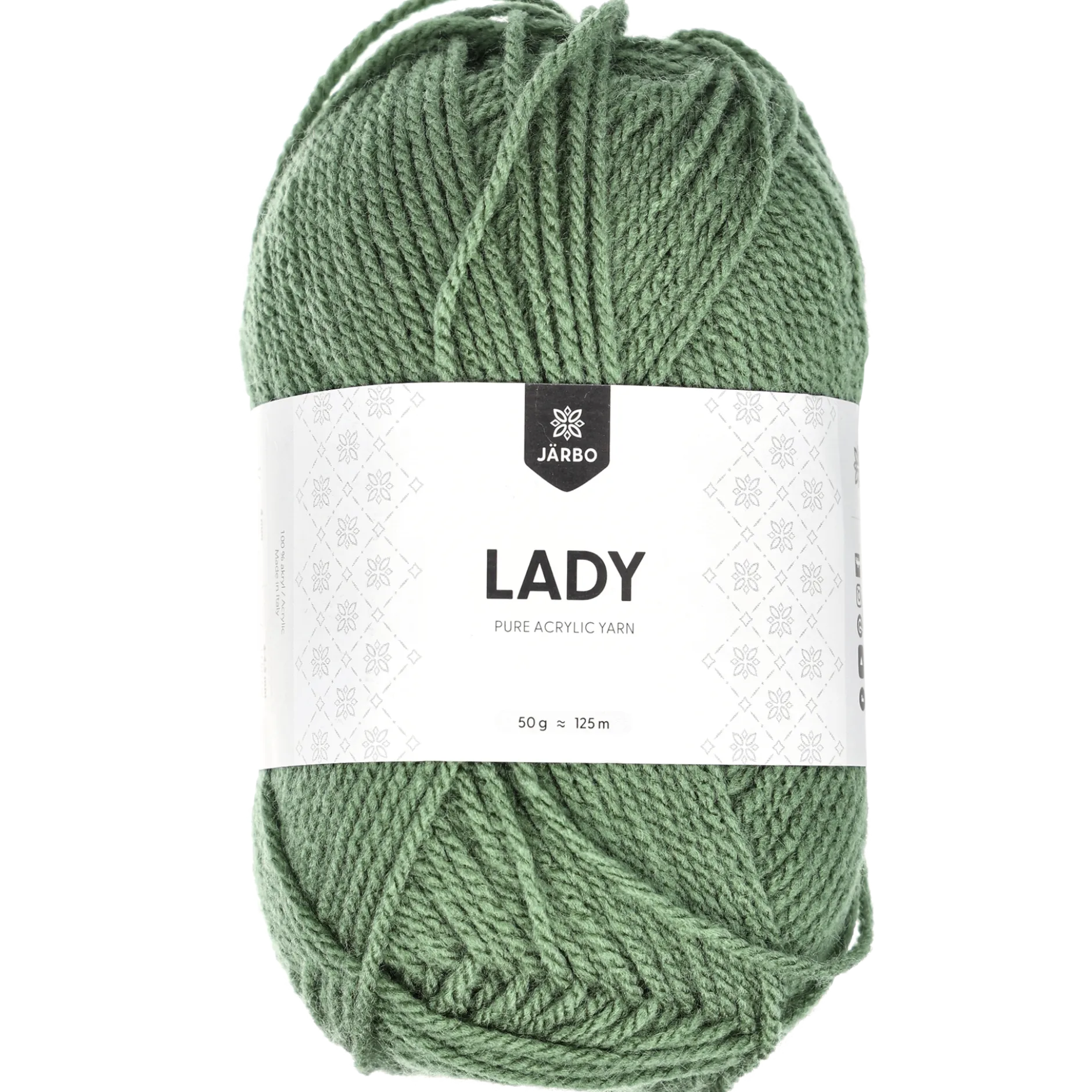 Lady acrylgarn, khakigrön