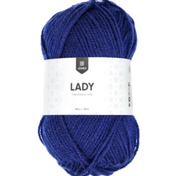 Lady acrylgarn, koboltblå