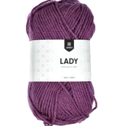Lady acrylgarn, mauve