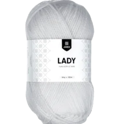 Lady acrylgarn, vit