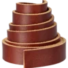 Läderrem med skarv brun, 20 mm