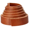 Läderrem med skarv cognac, 20 mm