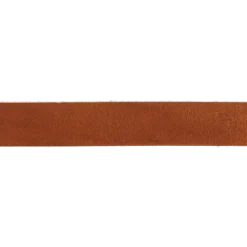 Läderrem med skarv cognac, 20 mm