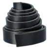 Läderrem med skarv svart, 20 mm