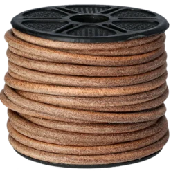 Läderrem 4 mm nat 10 m