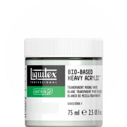 Liquitex bio-based heavy acrylic, transparent mixing white