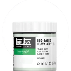 Liquitex bio-based heavy acrylic, titanium white (opaque)