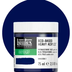 Liquitex bio-based heavy acrylic, phthalocyanine blue