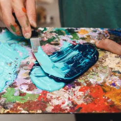 Liquitex bio-based heavy acrylic, chromium oxide green