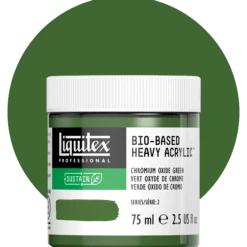 Liquitex bio-based heavy acrylic, chromium oxide green