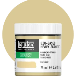 Liquitex bio-based heavy acrylic, unbleached titanium