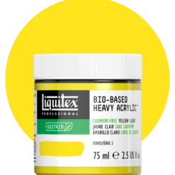 Liquitex bio-based heavy acrylic, cadmium free yellow light