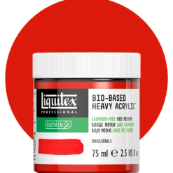 Liquitex bio-based heavy acrylic, cadmium free red medium