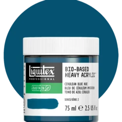 Liquitex bio-based heavy acrylic, cerulean blue