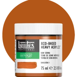 Liquitex bio-based heavy acrylic, raw sienna