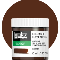 Liquitex bio-based heavy acrylic, burnt umber