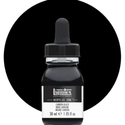 Liquitex ink, carbon black