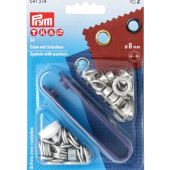 Öljetter 8 mm, silverfärgad