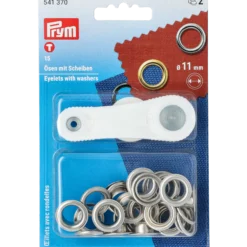 Öljetter 11 mm, silverfärgad