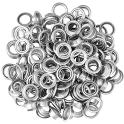 Öljetter 9 mm 100 st, silverfärgad