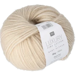 Luxury prima cotton x baby alpaca, beige