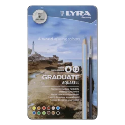 Lyra Graduate Aquarell, 12 st