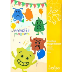 Magnetark färgade