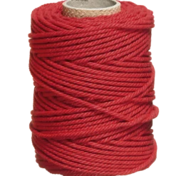 Makramegarn 250 g, röd