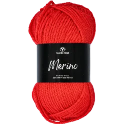 Merino ullgarn, röd