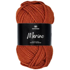Merino ullgarn, rostbrun