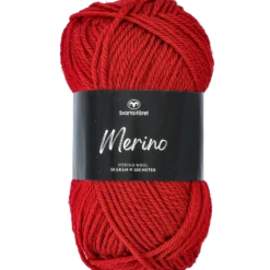 Merino ullgarn, rubinröd