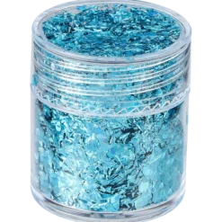 Metal flakes, blå