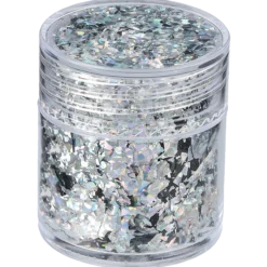 Metal flakes, silver