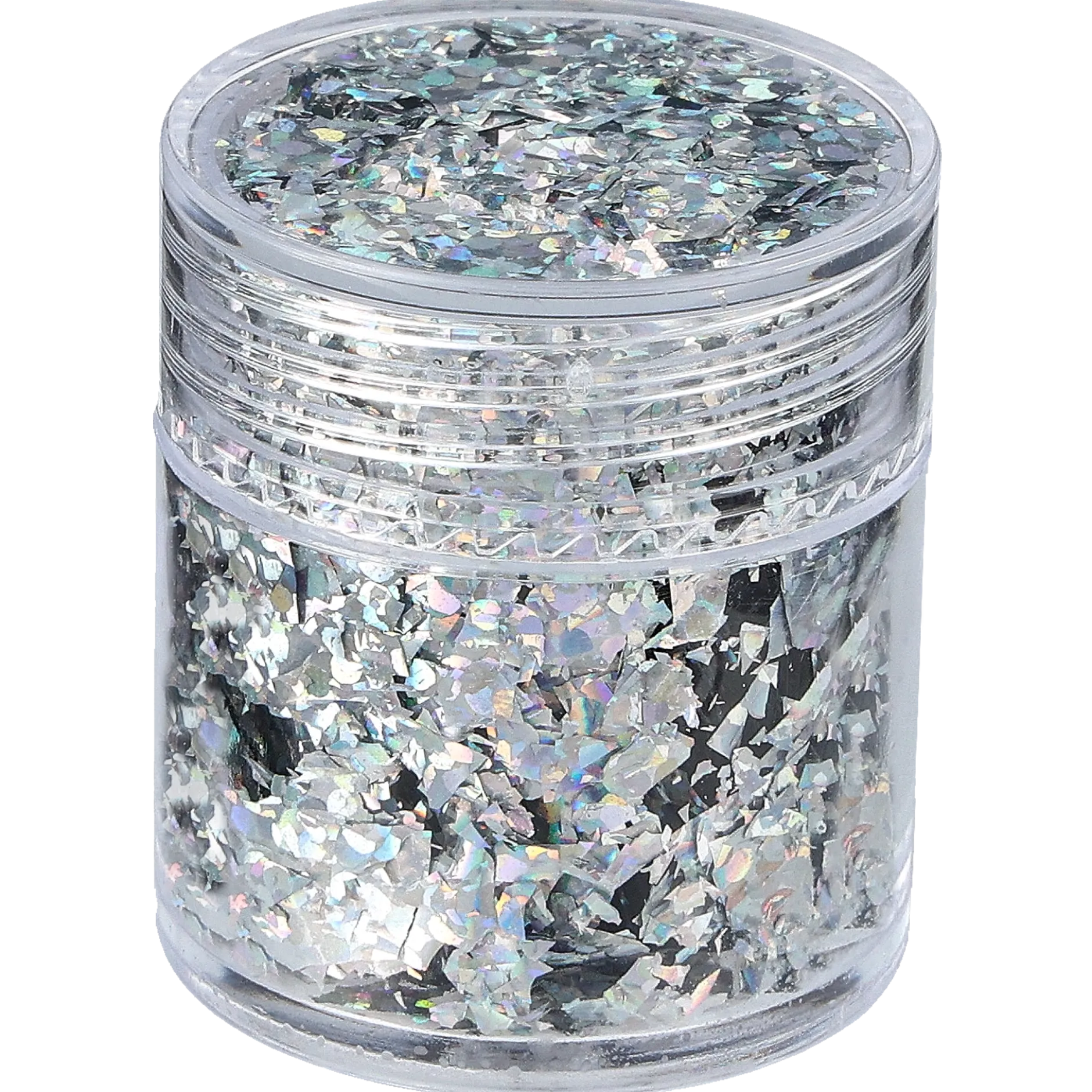 Metal flakes, silver