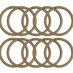 Metallring, antik mässing