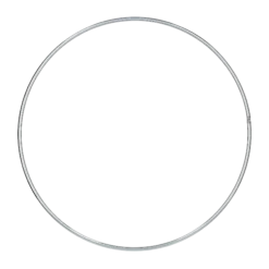 Metallstomme Ring, 250 mm