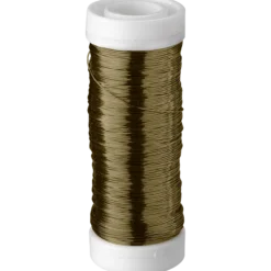Metalltråd 0,3 mm 50 m, olive green