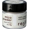 Mica pulver, pärlvit