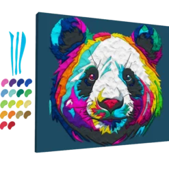 Måla med Lera 40 x 30, panda