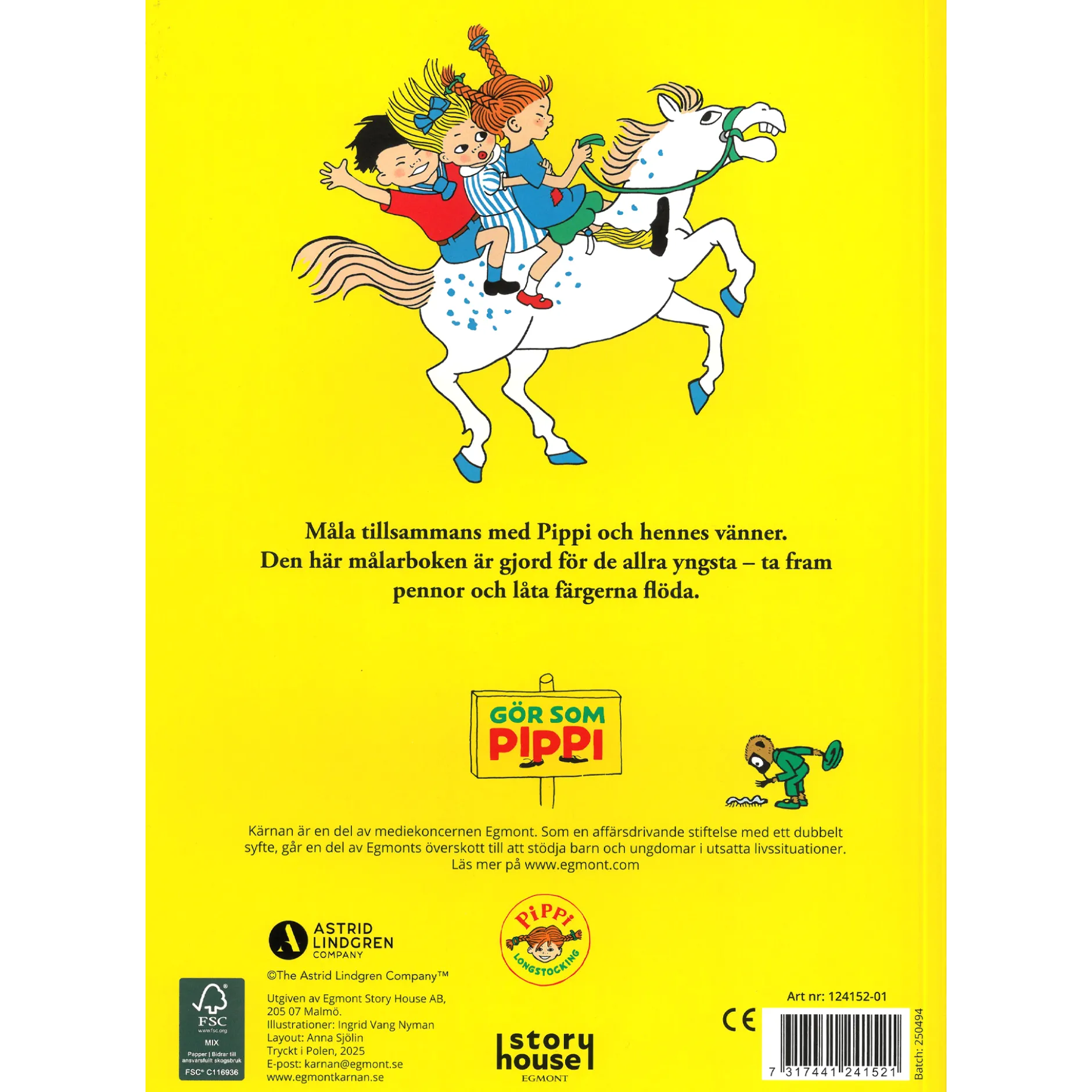 Målarbok, Pippi