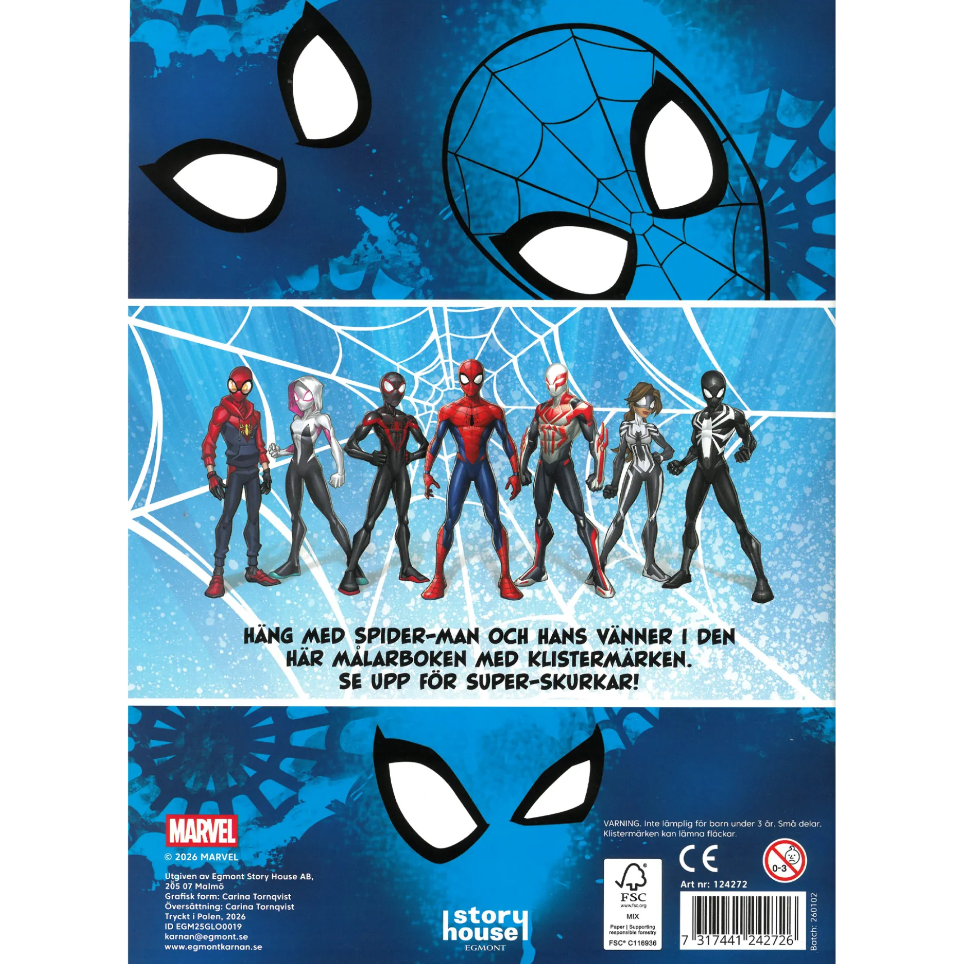 Målarbok, Spiderman